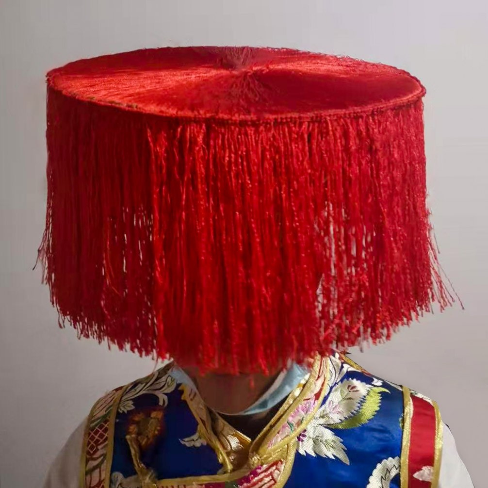 藏族帽子（梭哈）巴塘弦子帽子 康巴帽子