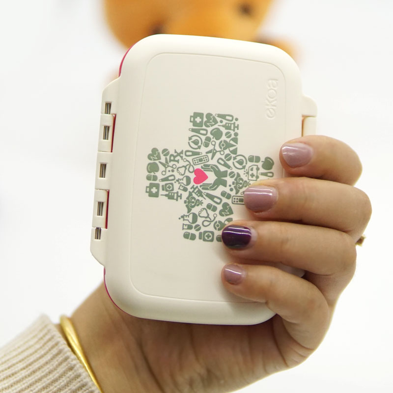 日本随身分药盒便携分装密封防潮一周携带药片营养素保健品分装盒