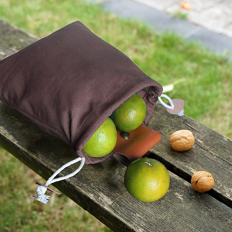 户外折叠挂腰便携野外觅食袋野外果园果子采摘袋农用水果蔬菜摘布