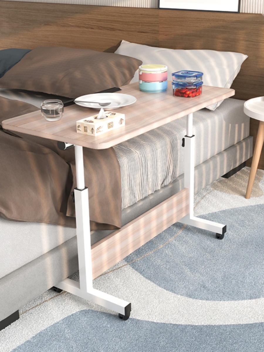 床边桌可移动升降小桌子老人病人床上吃饭用餐桌简易折叠书桌家用