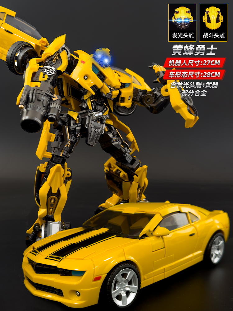 新款变形玩具合金擎天手办柱大黄蜂正版儿童模型男孩机器人汽车圣