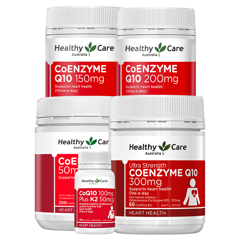 【抢先加购】HealthyCare辅酶Q10软胶囊澳洲进口中老年人心肌