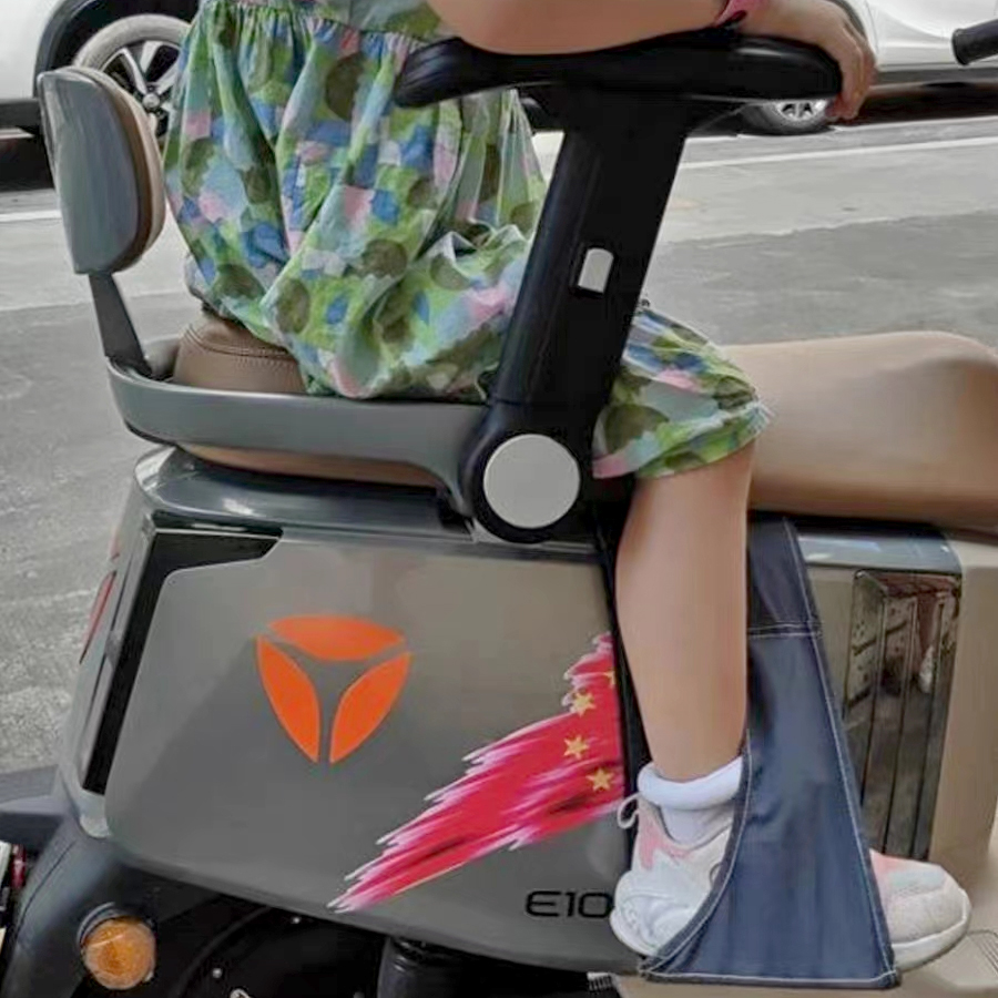 骑行宝妈带娃神器踏板摩托电动车改装配件后座可调节儿童通用脚踏
