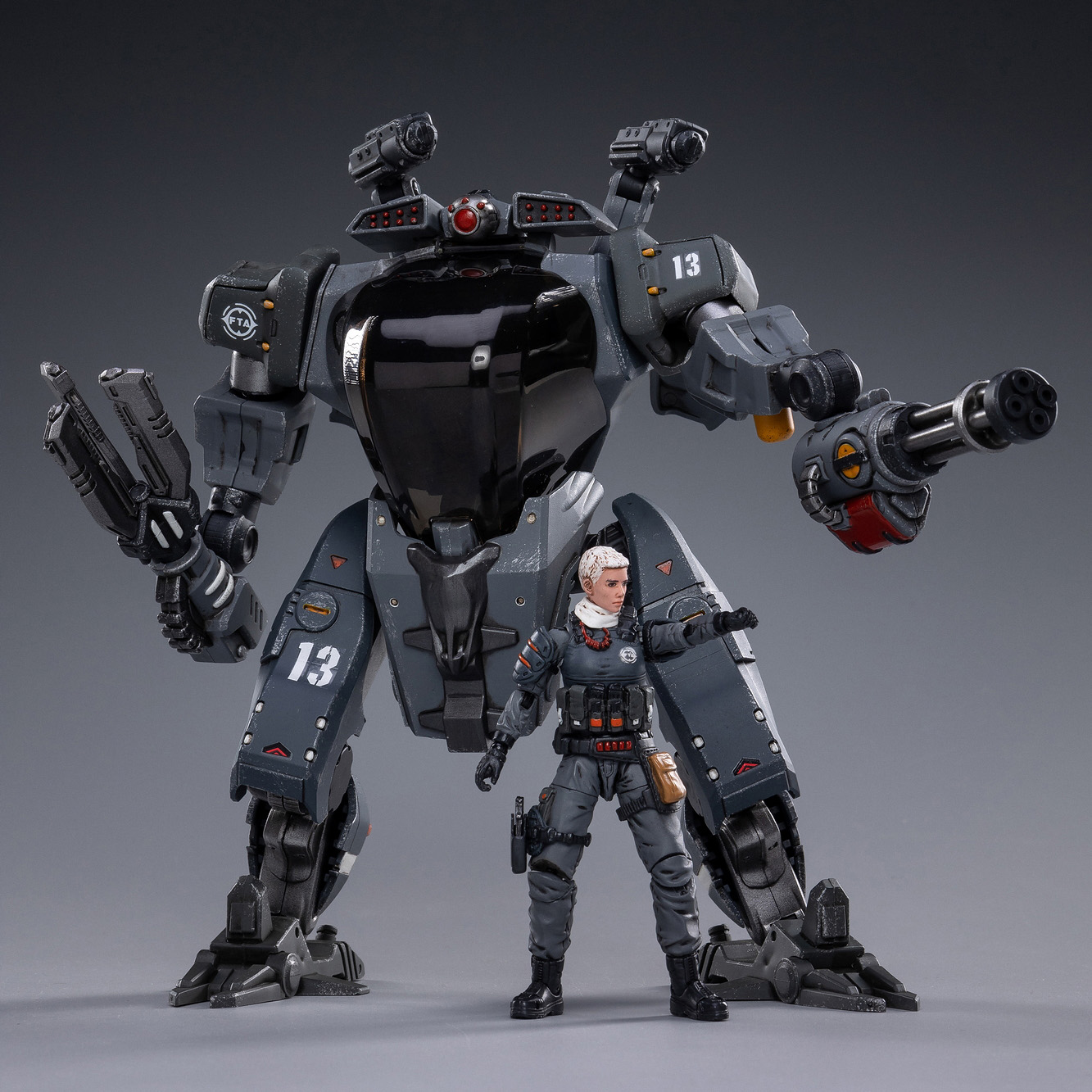 新款JOYTOY暗源战神86机甲兵人高度达22CM可动模型变形玩具机器人