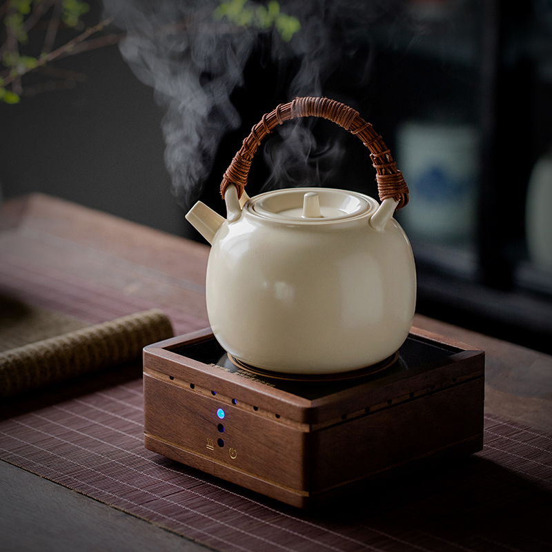 胡桃木全自动电陶炉煮茶器煮茶壶家用茶具陶瓷烧水壶泡茶专用小型