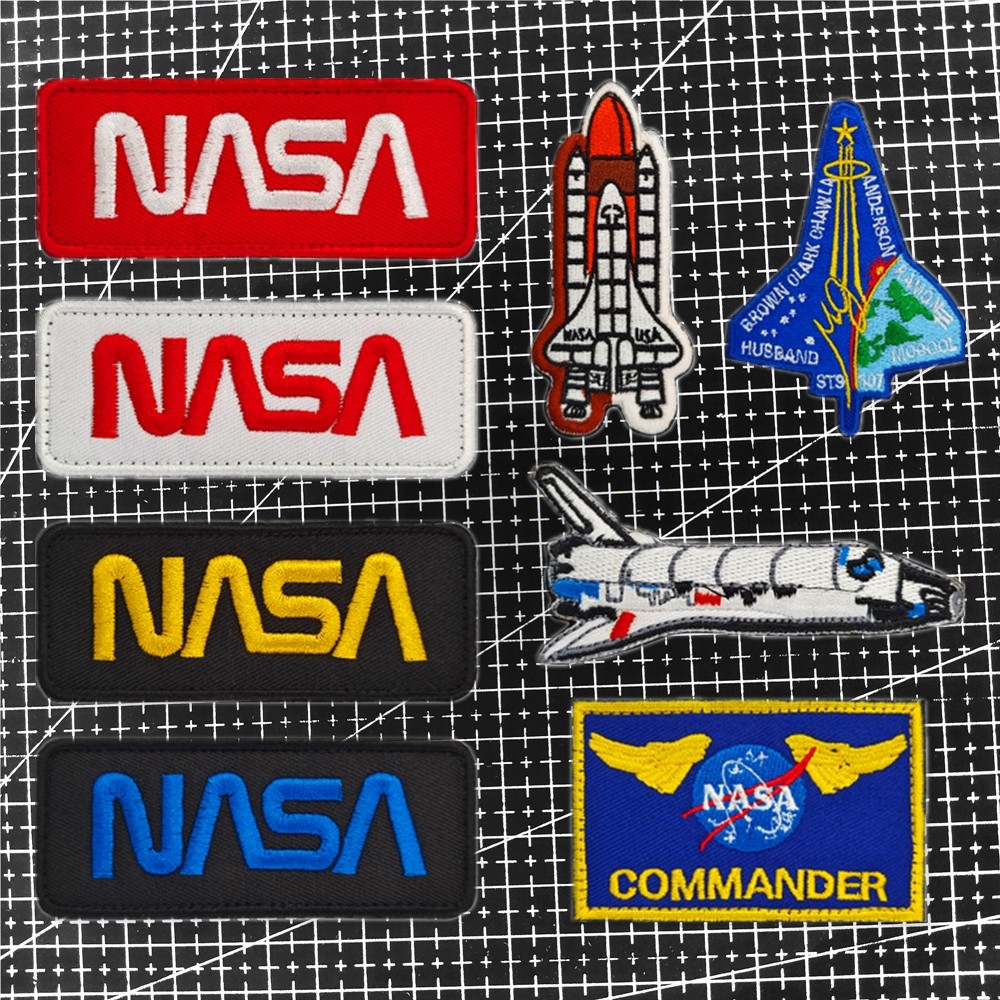 美国阿波罗航天飞机NASA太空总署刺绣魔术贴徽章宇航员士气章臂章