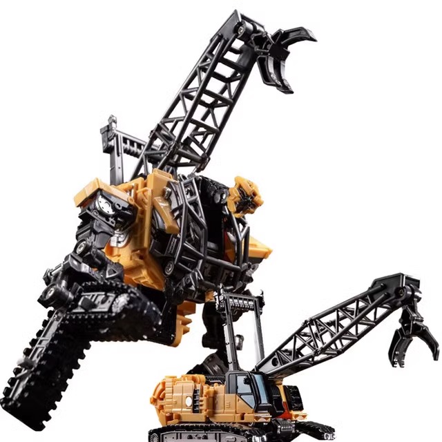 高档八合一大力神合体机器人变形玩具金刚合金正版工程车模型男孩
