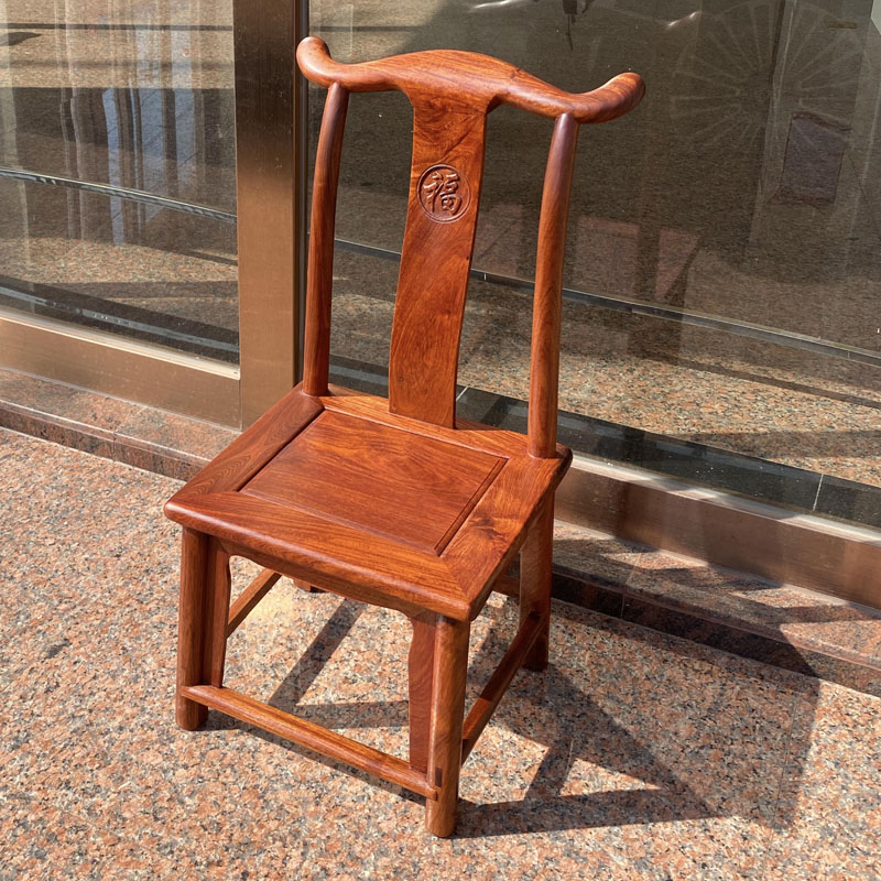 红木小孩椅子缅甸花梨木靠背椅实木儿童椅凳子大果紫檀厂家直销
