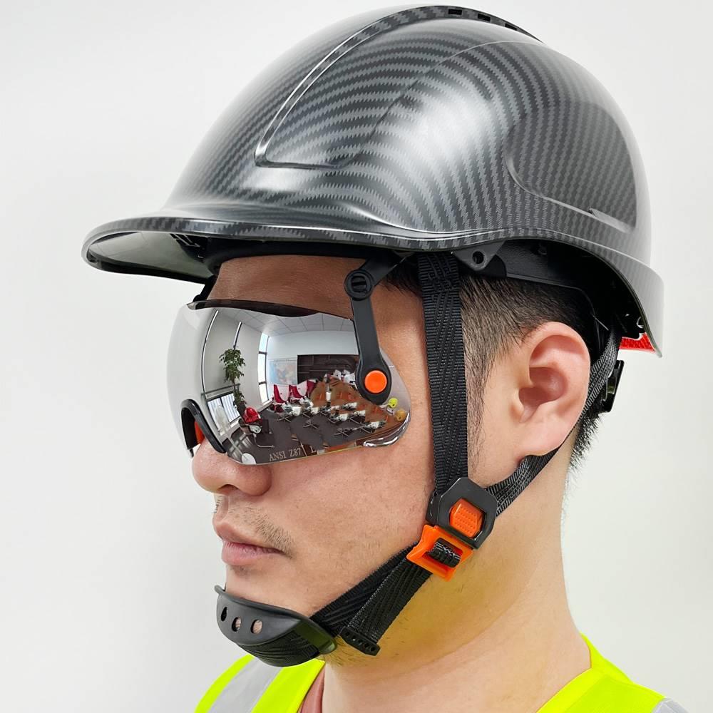 达林韦尔碳纤维纹路工地安全盔透气防砸新国标安全帽建筑工程