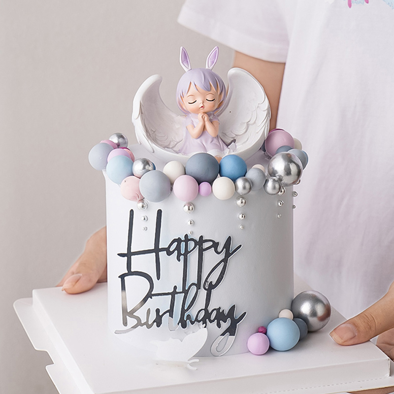 网红安妮小天使烘焙蛋糕装饰摆件儿童生日派对安妮小公主烘焙插件