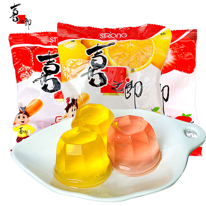 喜之郎果冻90g*2袋多口味草莓桔子果冻休闲儿童小零食品批发