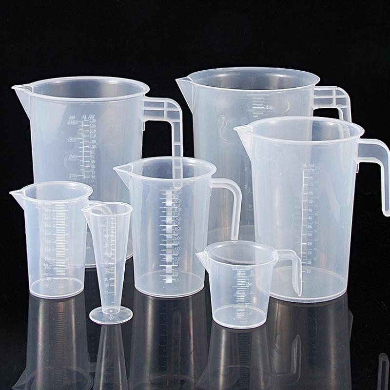 塑料量杯带刻度烘焙量杯透明量筒塑料批发量桶大容量量勺烘焙工具