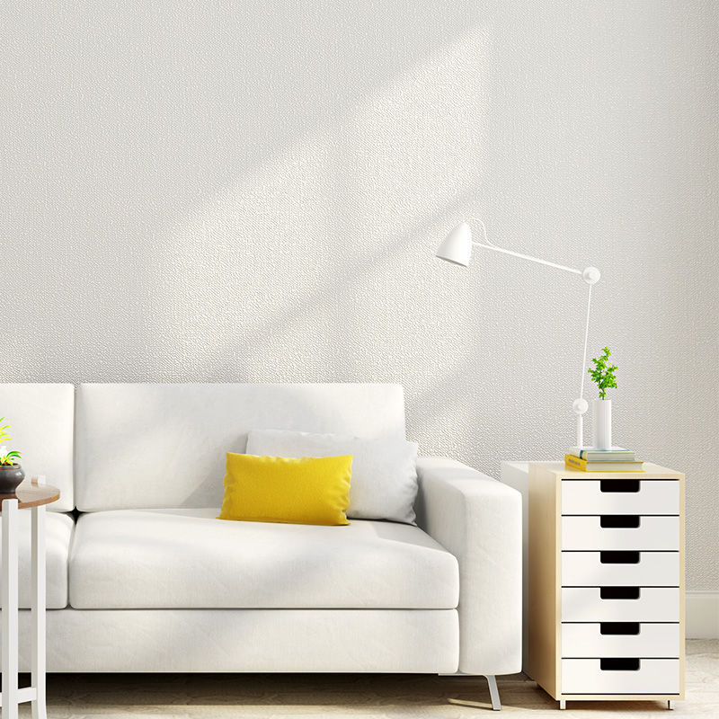 简约现代自粘无纺布墙纸亚麻素色纯色卧室客厅背景墙翻新自贴壁纸