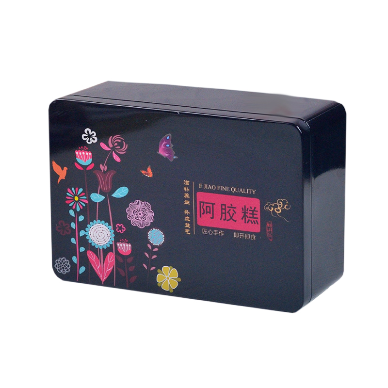 可定制信息阿胶糕铁盒包装盒礼盒一斤装阿胶盒子保健品特产礼品盒