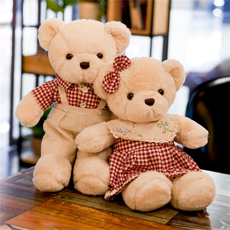 泰迪熊公仔毛绒玩具可爱玩偶情侣熊压床娃一对结婚娃娃生日礼物