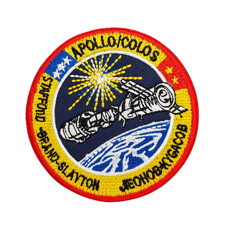 美国阿波罗航天飞机NASA太空总署刺绣魔术贴徽章宇航员士气章臂章