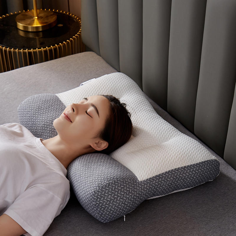 日本保健反牵引颈椎修复枕护颈助眠成人家用枕头一对枕芯水洗单只
