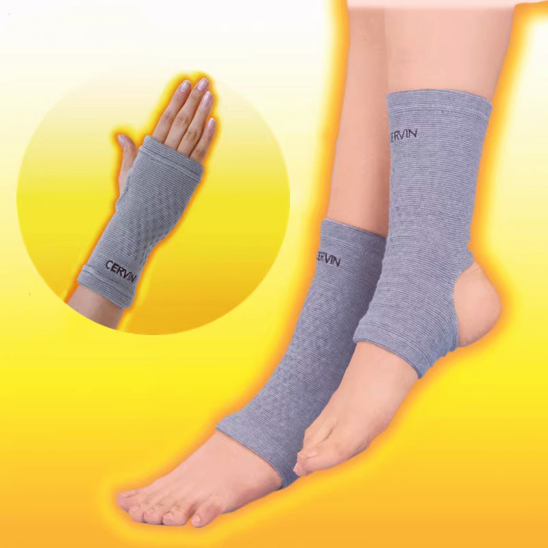 日本赛鲁帆钛元素保暖护踝护腕手脚保健护具弹力轻薄透气男女士