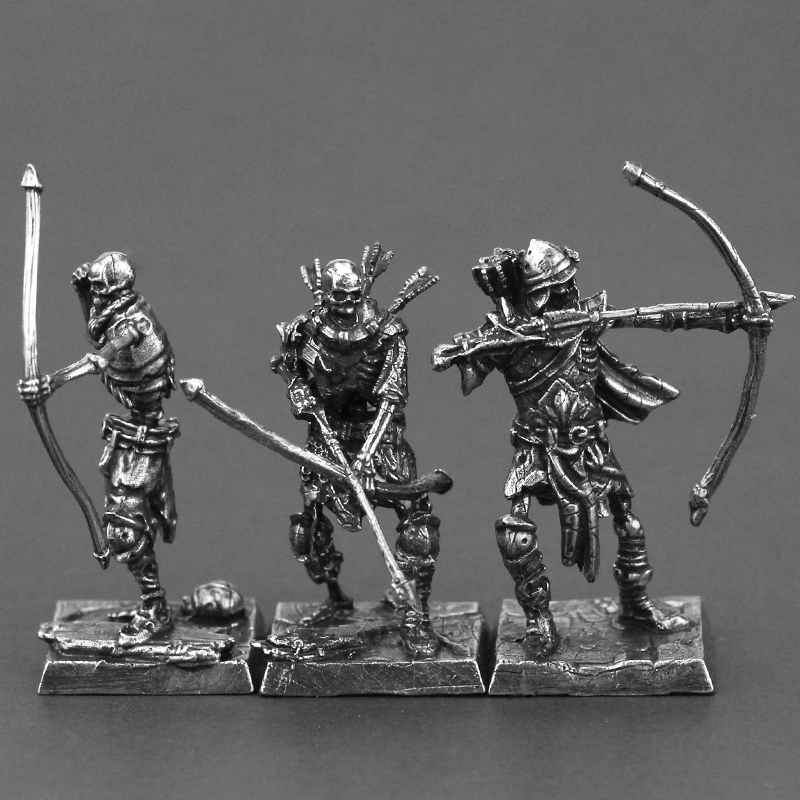 金属摆件骷髅亡灵军团弓箭手手办古代兵人模型玩具礼物男桌面游戏