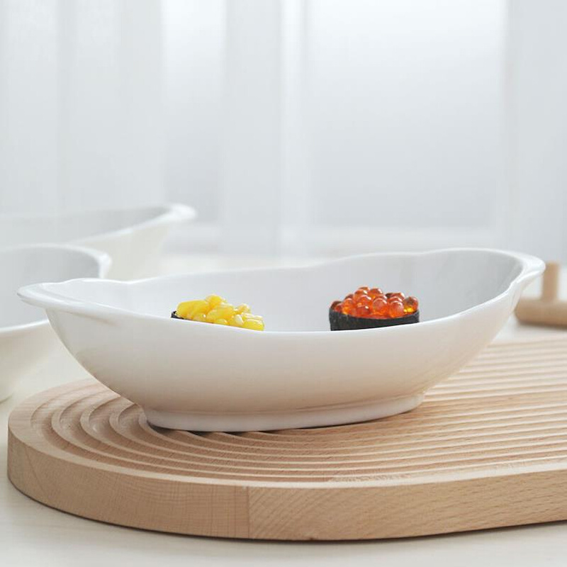 景天合日式酒店创意装菜陶瓷盘子欧式菜盘家用骨瓷网红深碟子汤盘