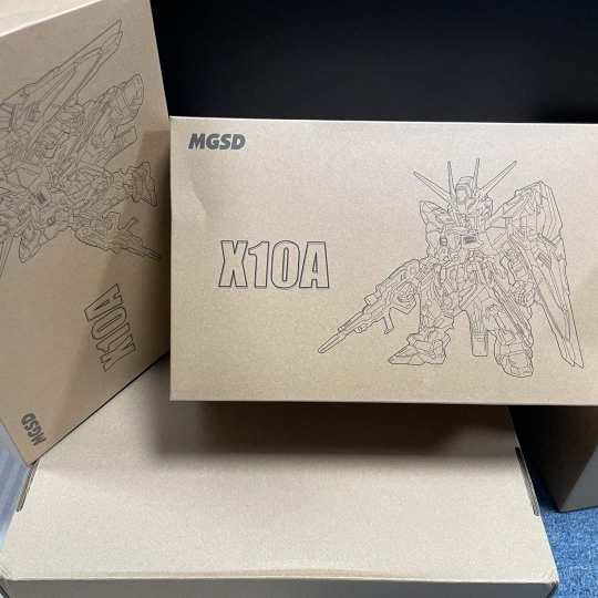 高高模型X01A新款MGSD自由拼装机器人装备武器完美强袭带支架