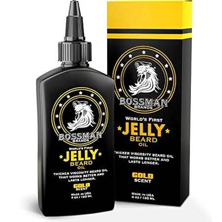 Bossman Beard Oil Jelly (4oz) - Beard Growth Softener， Mo