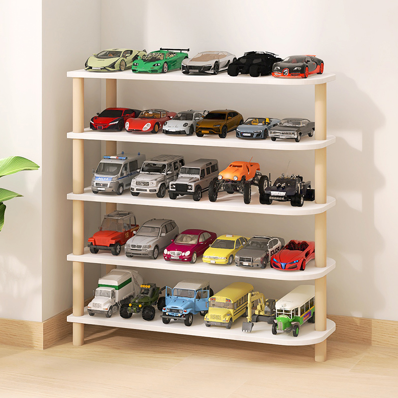 儿童玩具收纳架小汽车模型展示架停车场宝宝置物架多层分类整理架