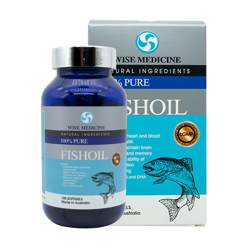 威斯WiseFISHOIL深海鱼油丸100粒护心血管健康护眼中老年保健品
