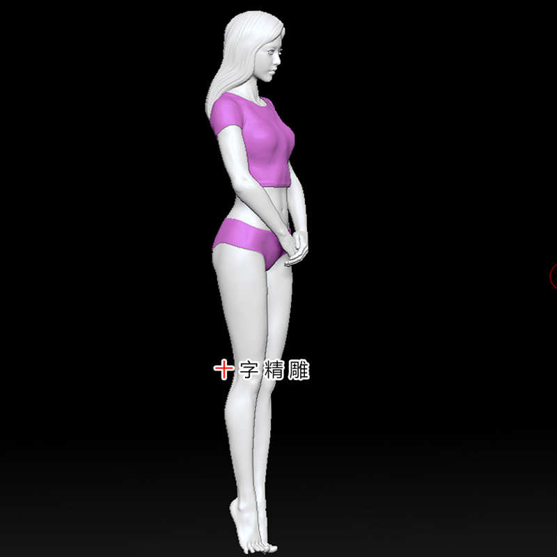 美女stl模型3dsmax圆雕图zbrush女性雕刻机cnc人体雕刻3d打印数据