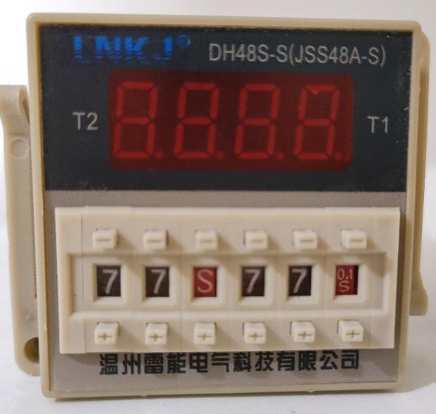 雷能DH48S-S数显时间继电器无限循环多档位时间控制延时暂停开关