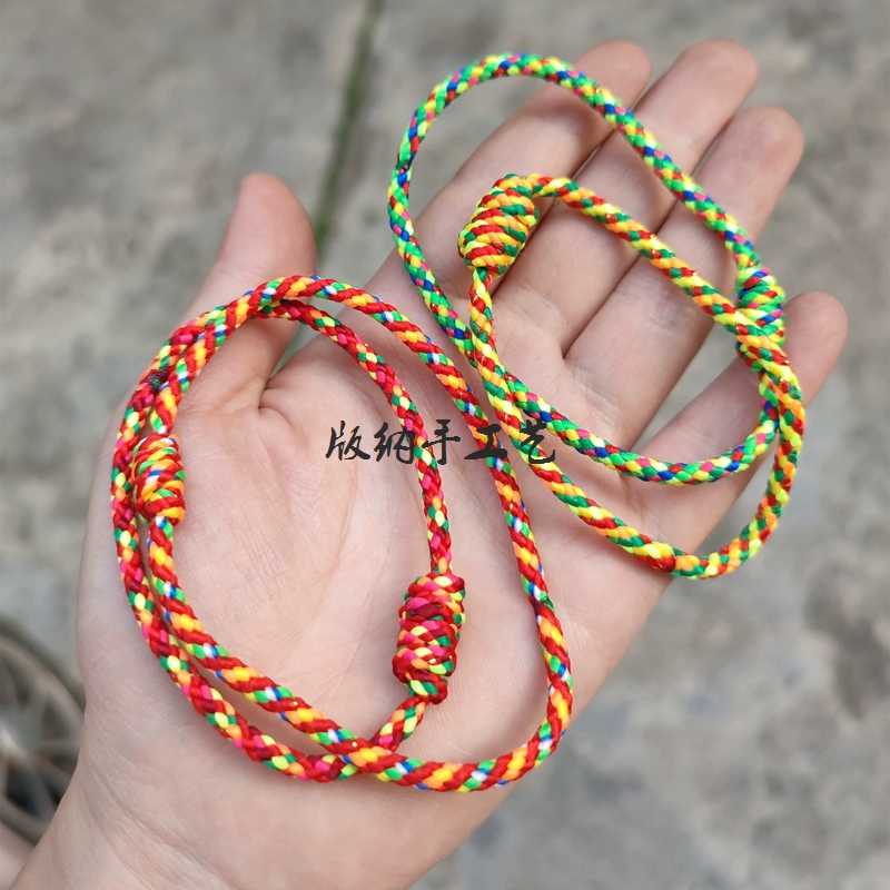 西双版纳傣族特色拴红线绳情侣订情信物男女款儿童小孩老人红手链