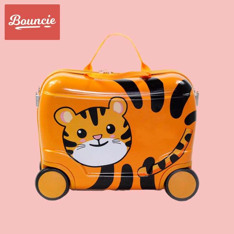 新品Bouncie 儿童行李箱卡通恐龙可坐骑拉杆旅行箱男童可爱女孩可