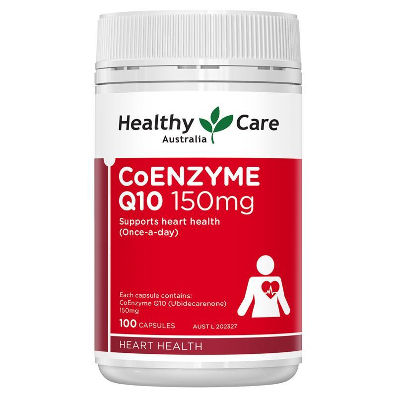 澳洲HC保健品Healthy Care辅酶Q10心脏脑软胶囊中老年150mg100粒