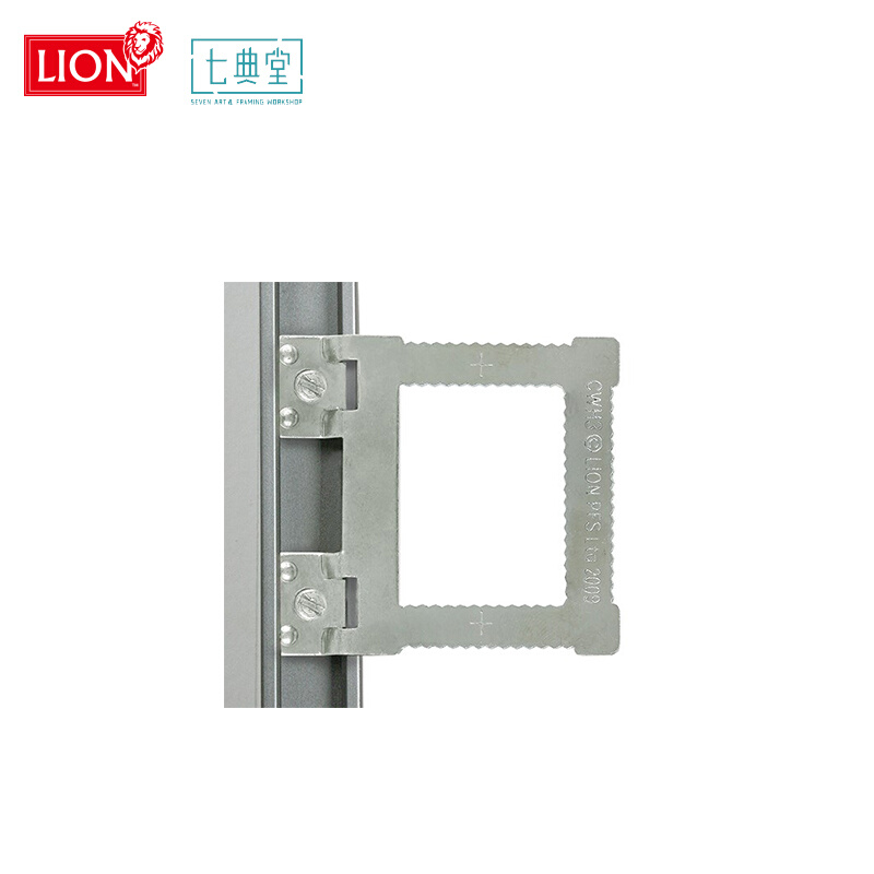 英国LION高品质五金CWH3铝合金画框相框方孔挂钩配件挂墙五金扣件