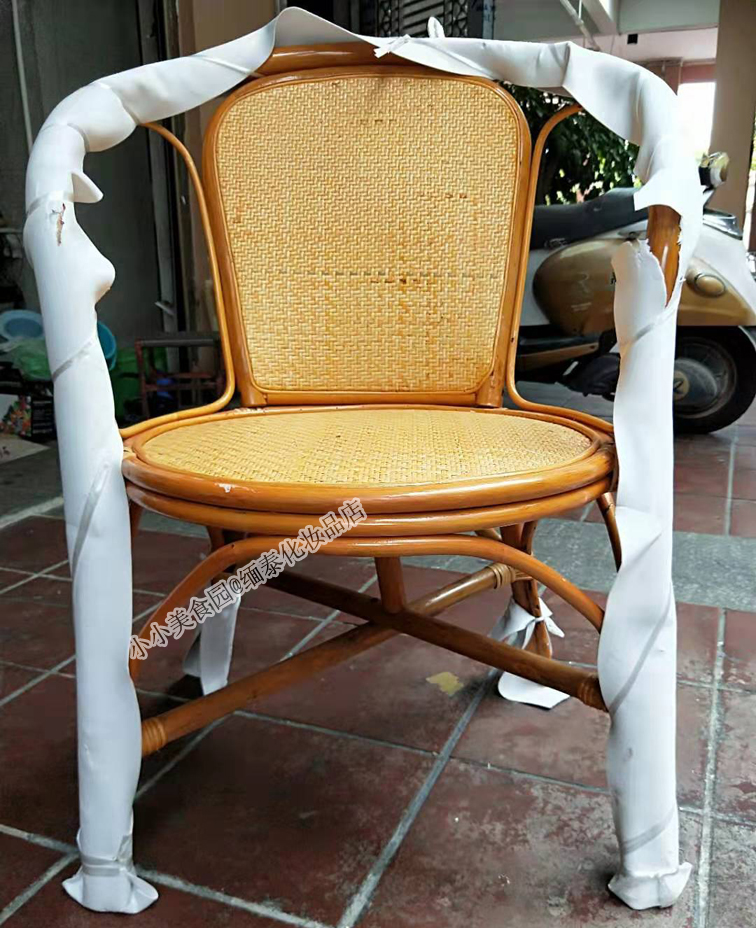 包邮藤椅子靠背椅天然藤编织单人家用餐椅椅子休闲阳台书房送老人