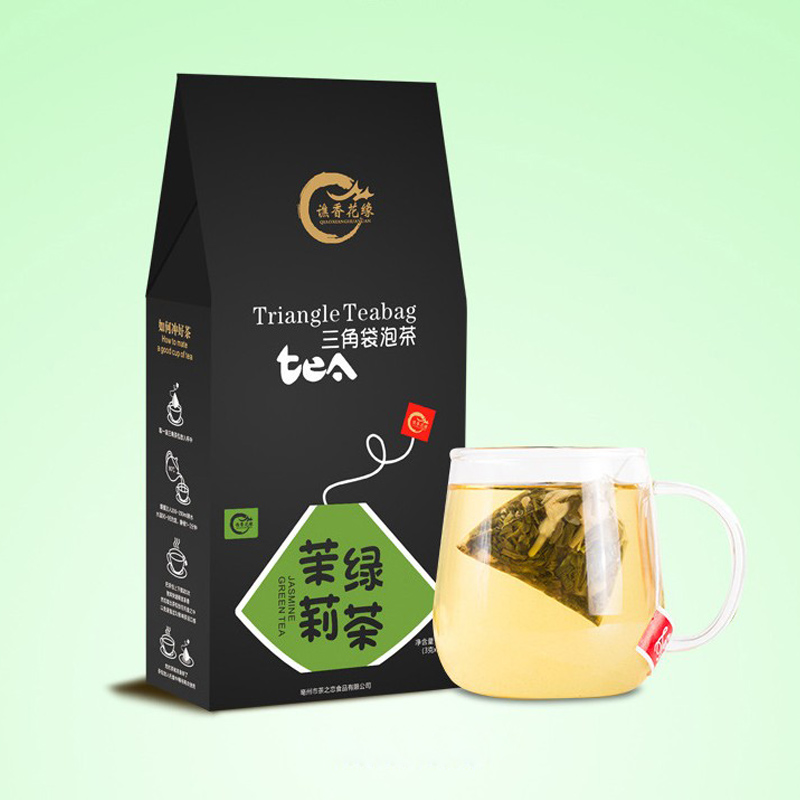 茉莉绿茶茶包茉莉花茶三角袋泡茶袋装茶叶花草茶