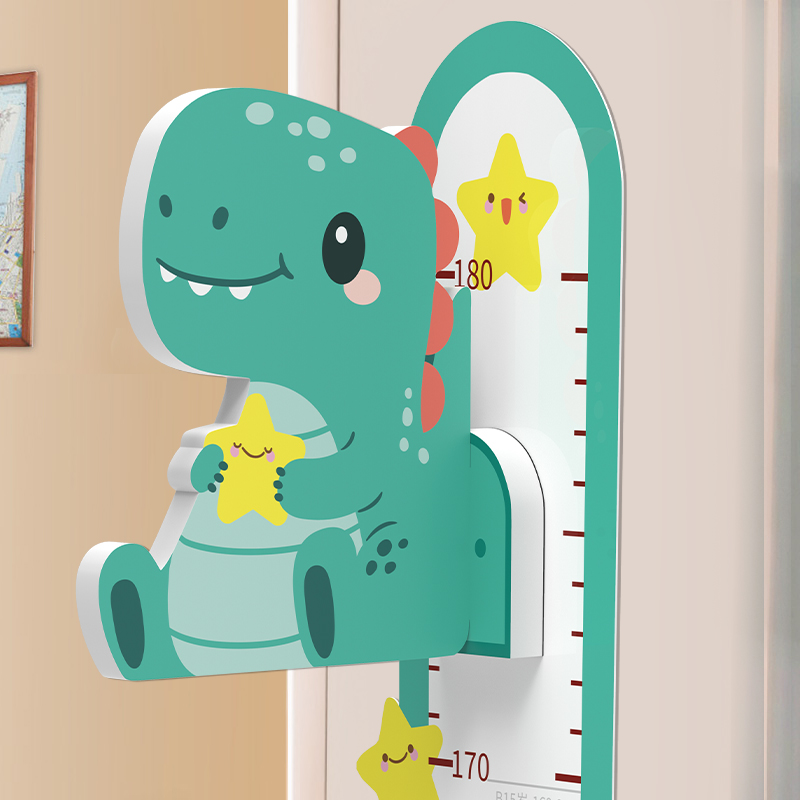 网红儿童量身高墙贴立体磁力测量仪尺神器可移除宝宝身高贴壁纸不