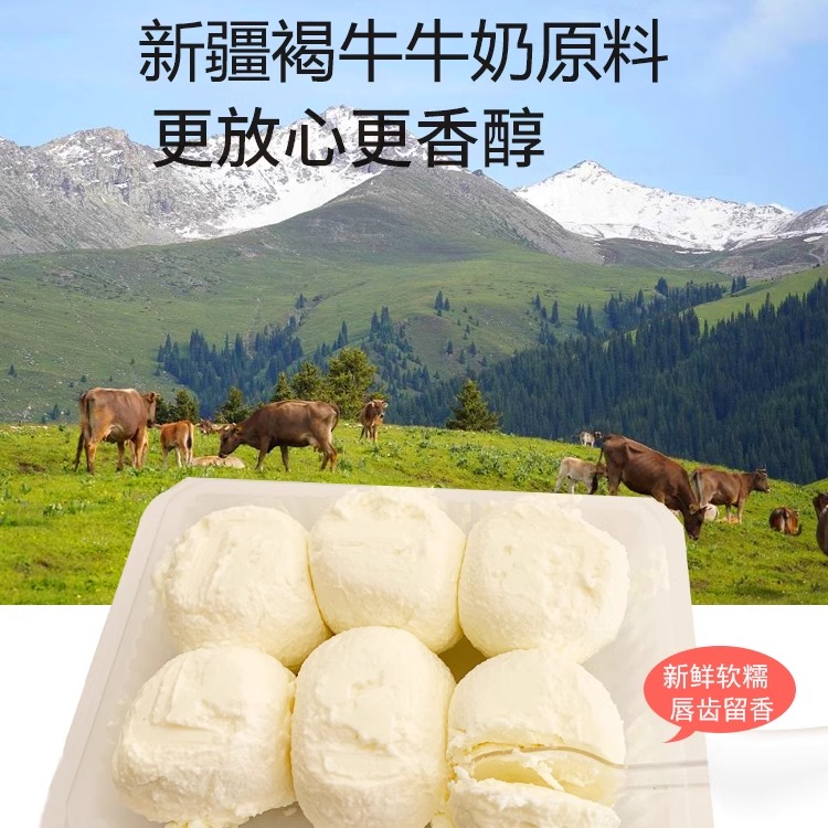李闻羡纯牛奶酪新疆伊犁酸奶疙瘩球中脂酸奶手工干酪孕妇儿童无糖