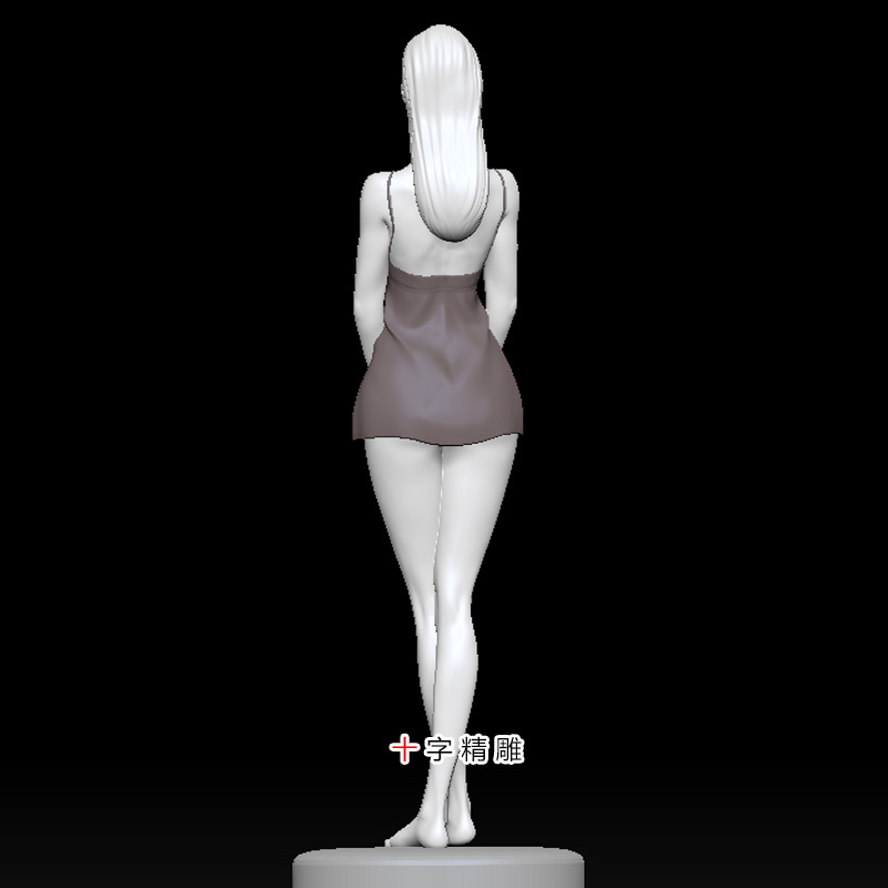 美女圆雕图stl精雕图女性三维3dsmax雕刻机cnc人体雕刻3d打印模型
