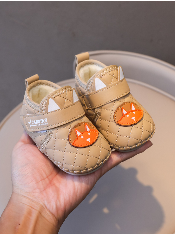 秋冬保暖棉鞋宝宝软底加绒6个月12一季学步鞋婴幼儿婴儿男女鞋子9