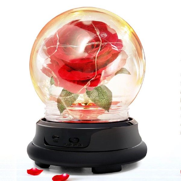 极速Romantic Gift Simulated Rose Light Red Rose Light for