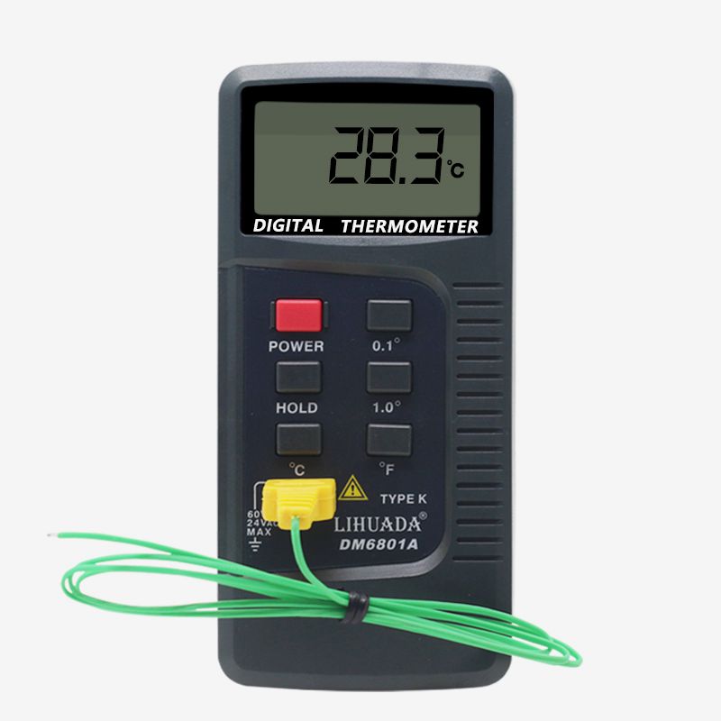 推荐高精度温度表工业电子测温仪K型热电偶表面接触式测量固体温