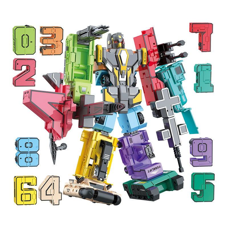 数字玩具全套2代3加大甲6岁新金刚男孩汽车儿童益智9机器人到变形