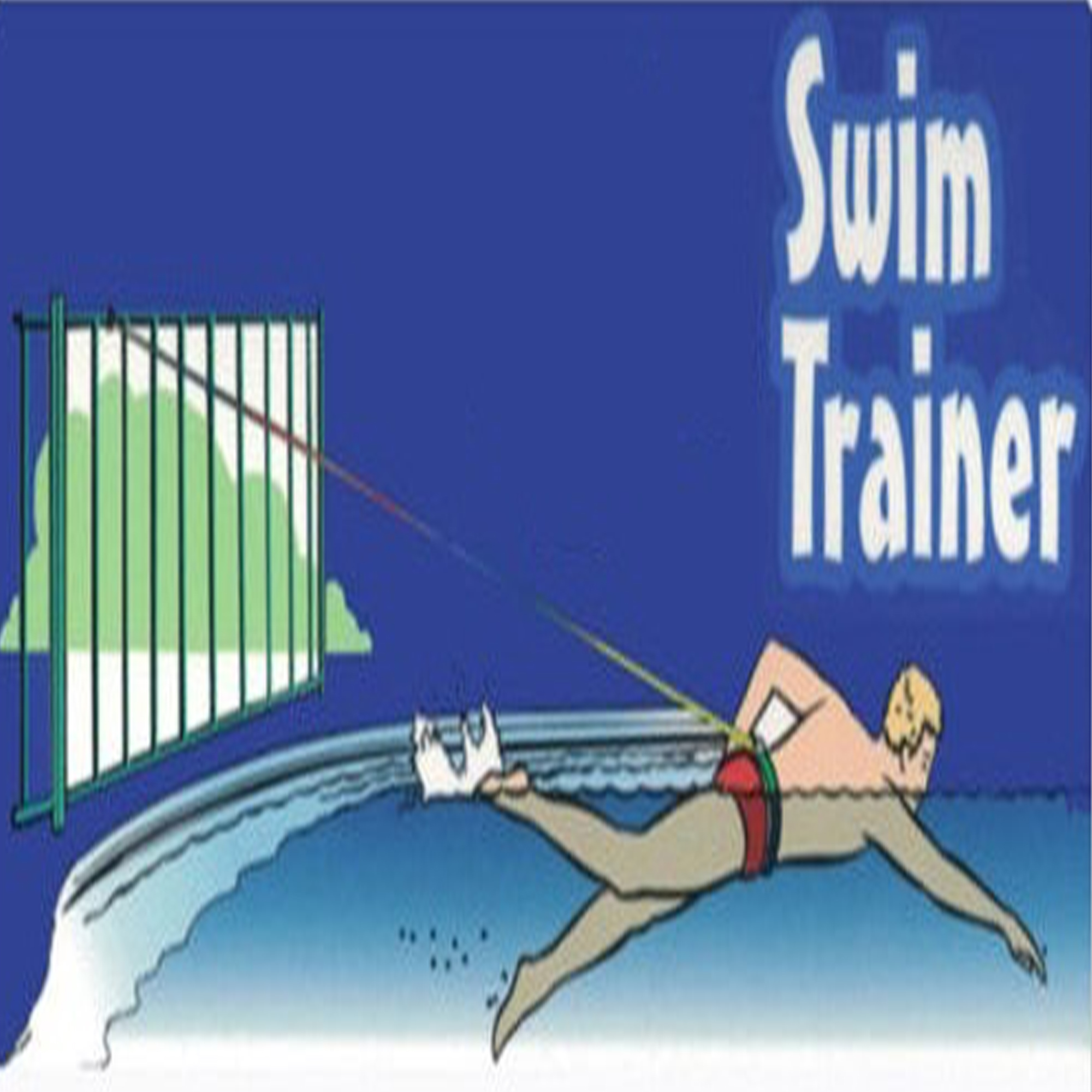 游泳阻力专项力量训练弹力绳套装搭配绑带游泳训练器自由泳拉力带