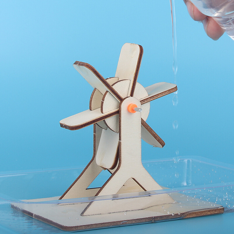 儿童科技小制作发明水轮车创意DIY科学实验手工益智自制物理玩具