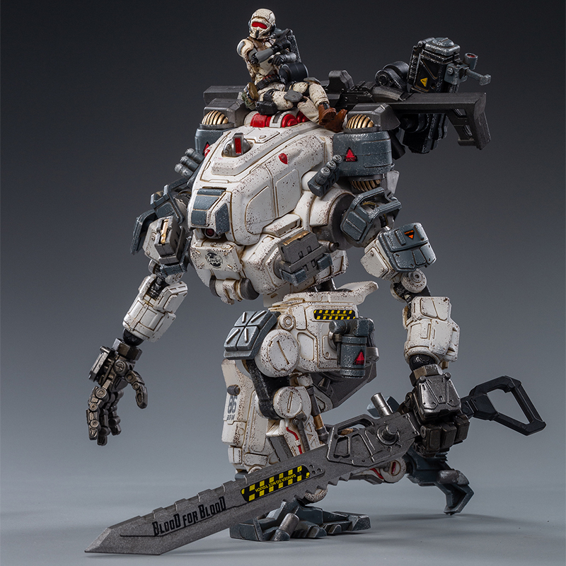 新款JOYTOY暗源钢骨机甲兵人可动变形玩具机器人成品塑料模型手办