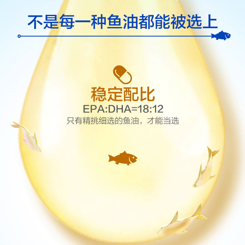 汤臣倍健鱼油软胶囊进口深海鱼油DHA中老年欧米伽辅助降低血脂