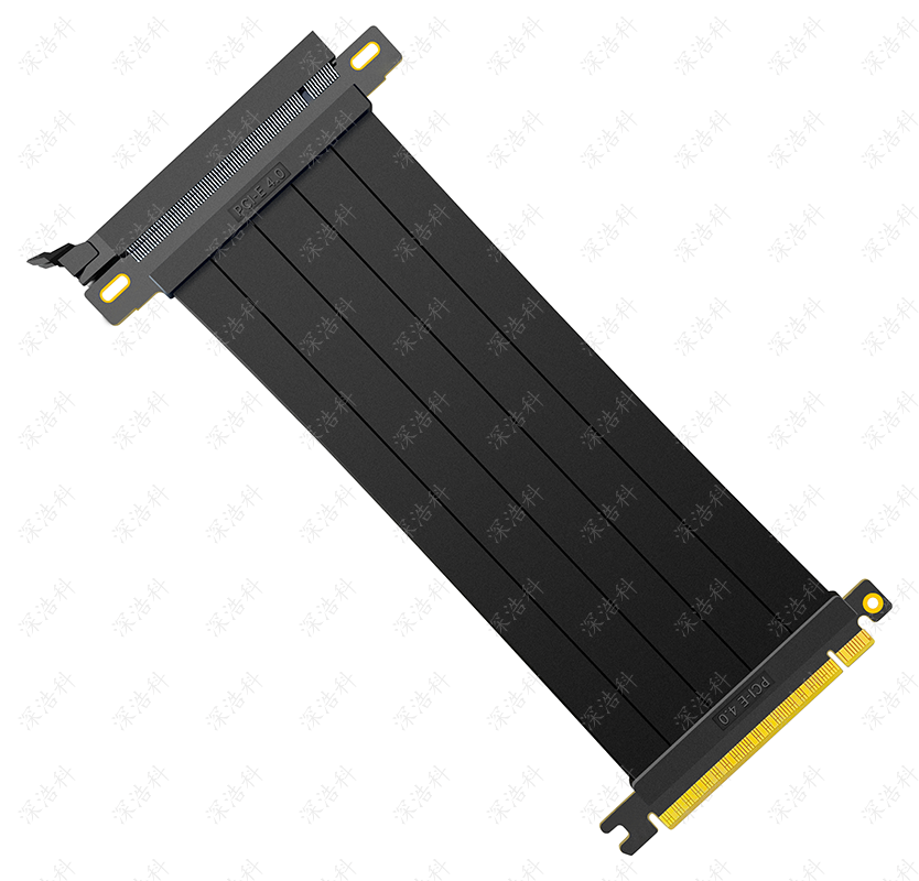 PCI-E 4.0显卡无损延长线转接线90度角追风者太阳神台式竖装支架