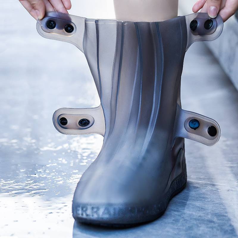 雨鞋套防水男款雨天防雨鞋套防滑耐磨硅胶雨鞋水鞋儿童脚套雨靴