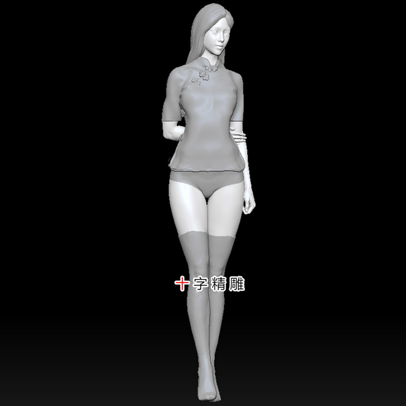 美女stl圆雕图模型精雕图女性zbrush雕刻机cnc人体雕刻3d打印数据
